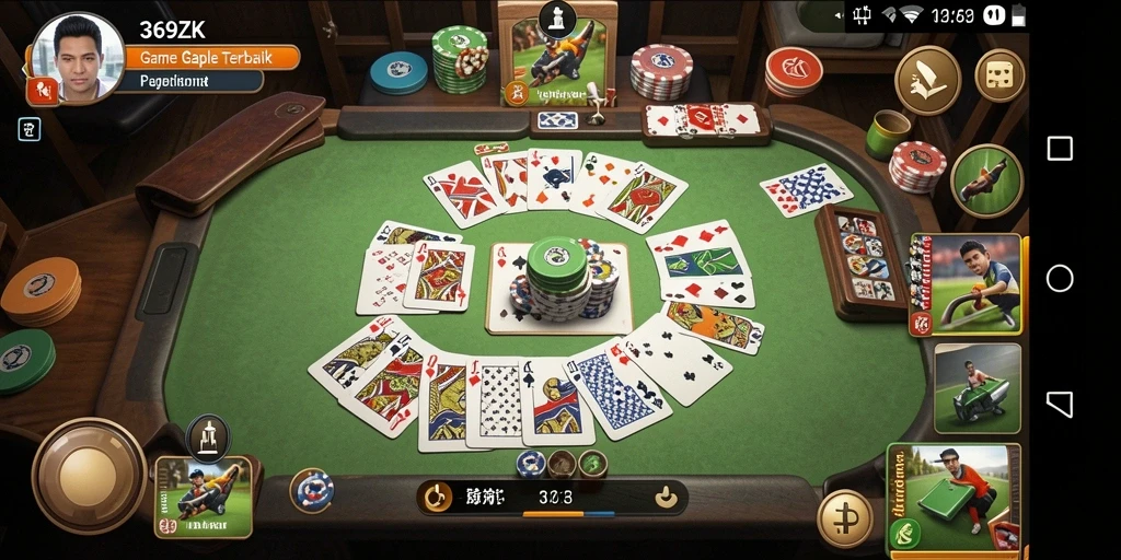 Tampilan gameplay Gaple yang seru dan interaktif di 369ZK.