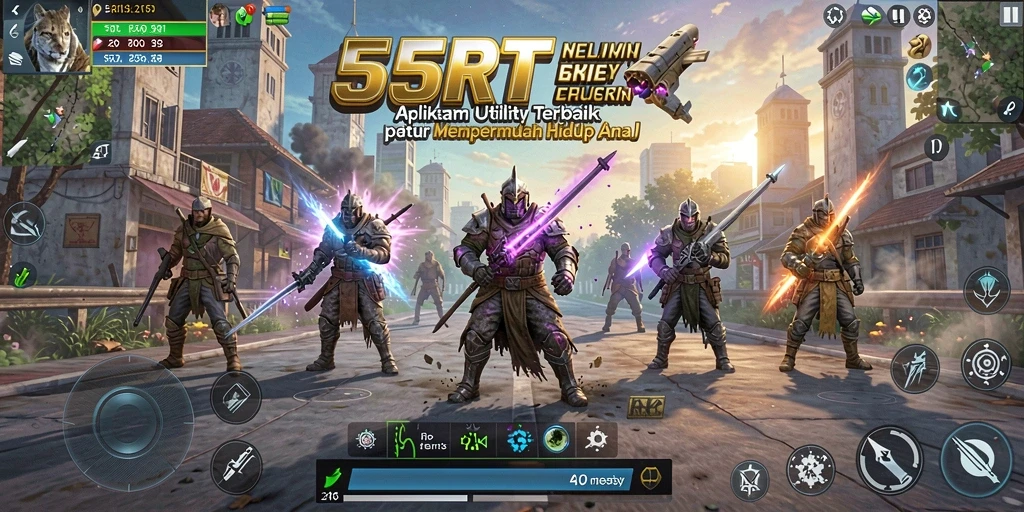 Tampilan antarmuka 55RT yang intuitif dan fungsional.
