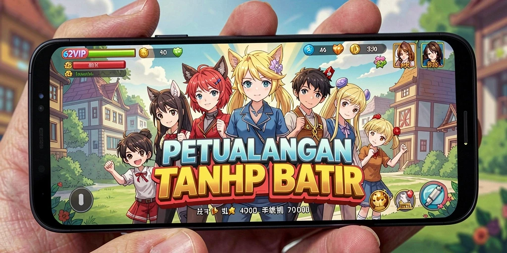 Tampilan gameplay 62VIP yang memukau dalam dunia Anime.
