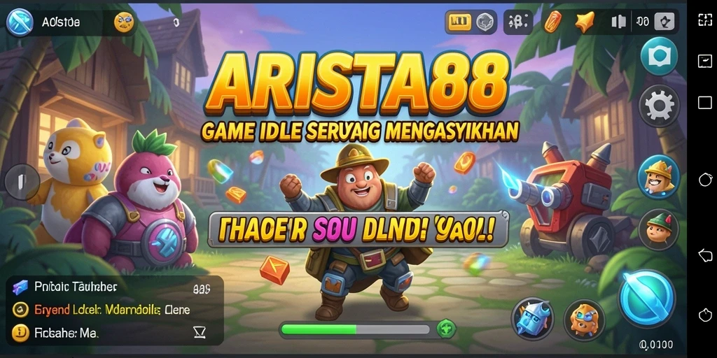Tampilan gameplay ARISTA88 yang menarik dan penuh warna.