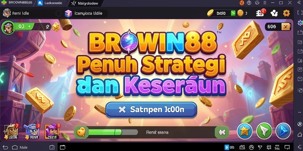 Gameplay BROWIN88: nikmati kemajuan dan strategi Idle.