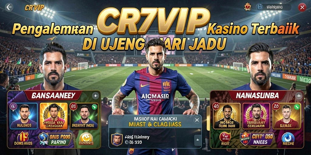Tampilan gameplay mendebarkan di CR7VIP dengan berbagai opsi kasino.