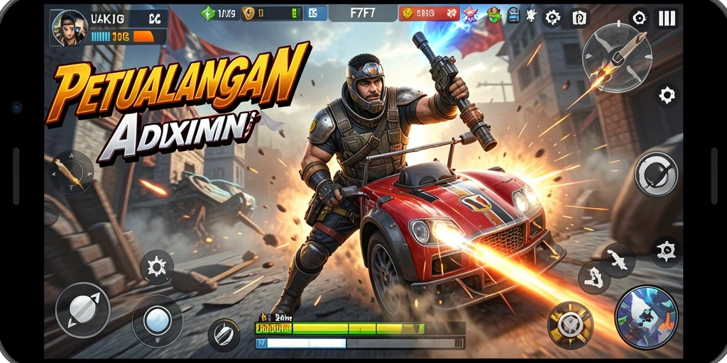 Tampilan menegangkan dari gameplay F7F7 yang penuh aksi.