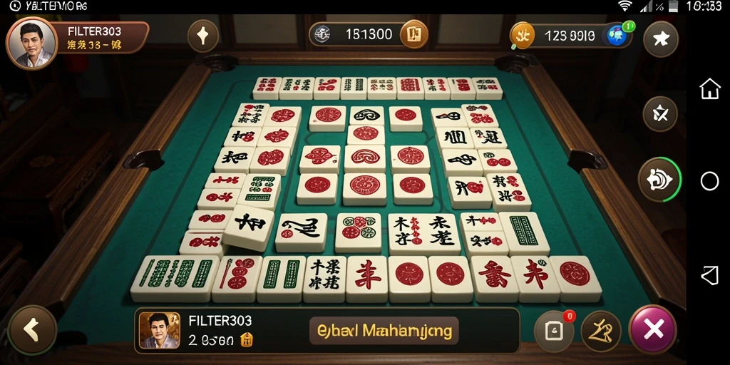 Screenshot utama menunjukkan gameplay Mahjong yang menarik dan penuh warna.
