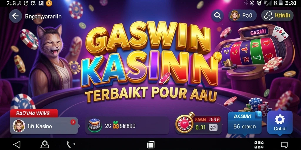 Tampilan screenshot utama GASWIN menampilkan gameplay Kasino yang menarik.