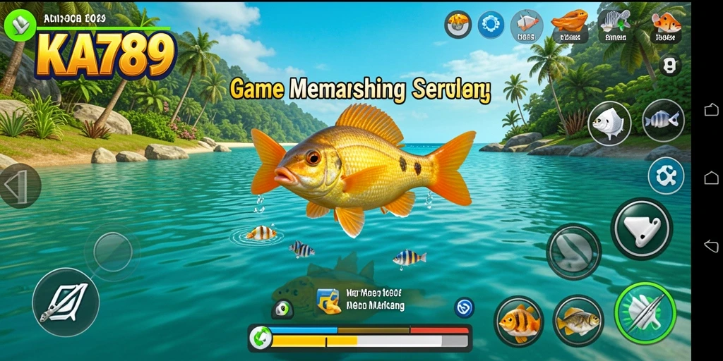 Tampilan gameplay KA789 yang menampilkan aksi memancing seru.