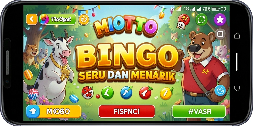 Tampilan gameplay MIOTOTO yang menarik dan penuh aksi Bingo.