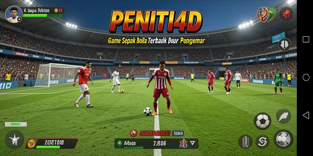 Tampilkan gameplay mendebarkan dalam game sepak bola PENITI4D.
