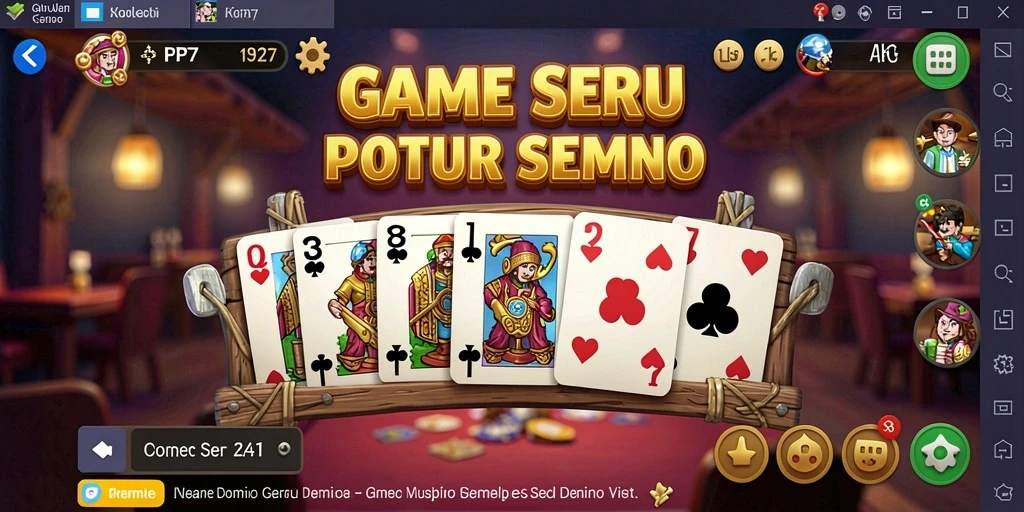 Tampilan gameplay menarik dari PP7 dengan suasana Domino yang alami.