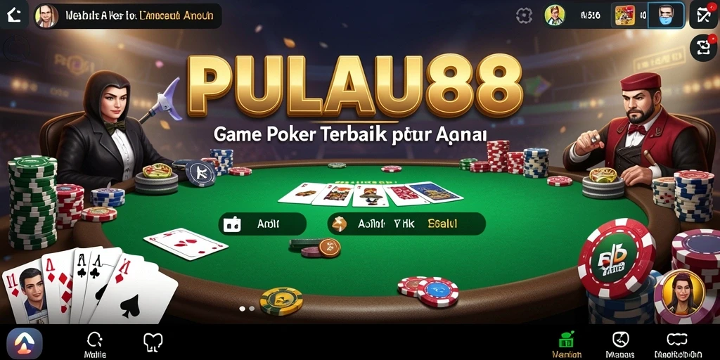 Screenshot PULAU88 menampilkan gameplay Poker yang menarik.