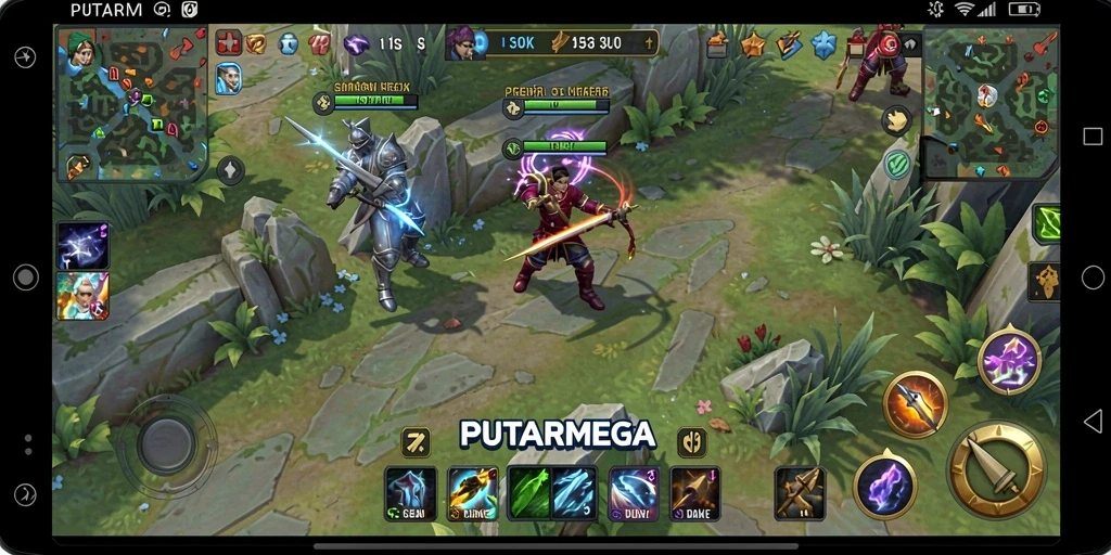Tampilan menarik dari gameplay PUTARMEGA yang menantang.
