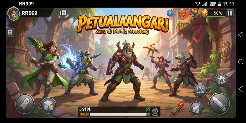 Screenshot gameplay RR999 yang menampilkan petualangan seru dan grafis menawan.