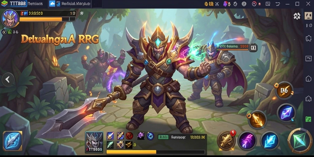 Tampilan gameplay dinamis dalam TTT888 yang menakjubkan.