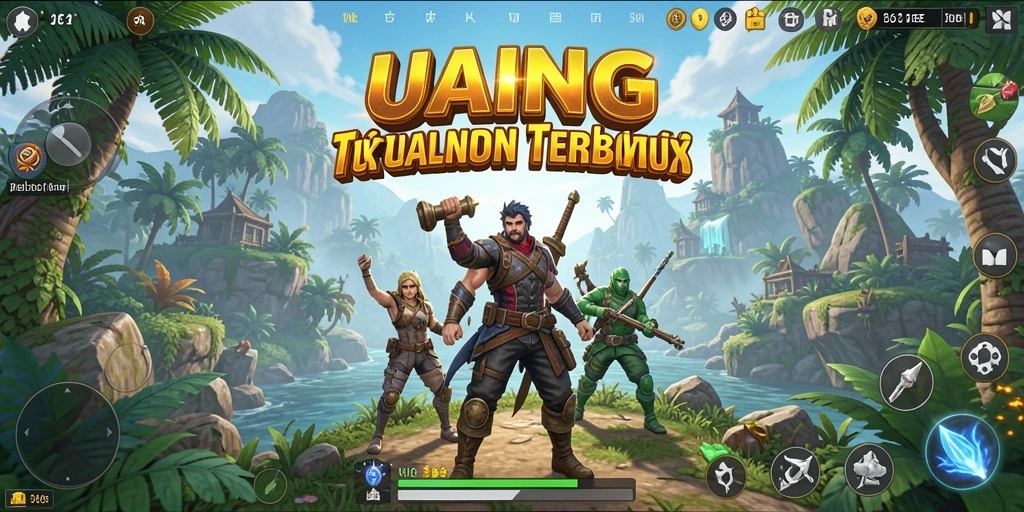 Tangkapan layar menampilkan petualangan di dunia terbuka UANG.