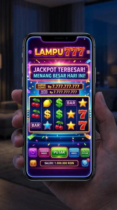 Tampilan utama aplikasi lampu777 yang informatif.